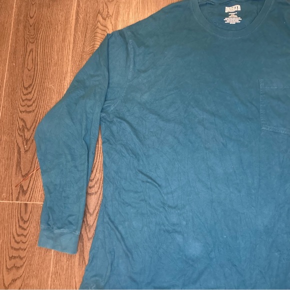 Duluth Trading Longtail T Shirt Mens 3XL Blue Long Sleeve 100% Cotton Workwear - Picture 3 of 11